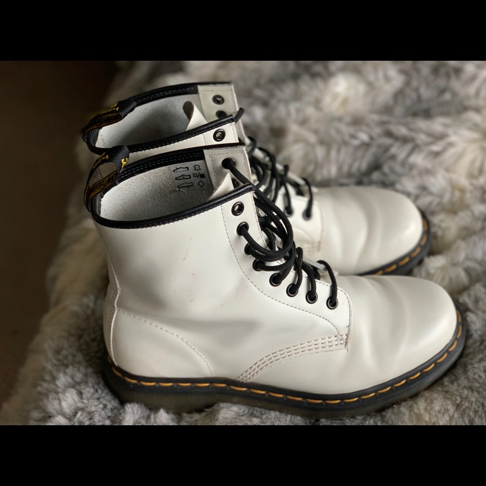 Dr Martins 1460 combat boots Airwair. Worn twice